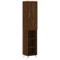 vidaXL Aparador alto madera contrachapada roble marrón 34,5x34x180 cm vidaXL Aparador alto madera contrachapada roble marrón 34,5x34x180 cm