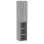 vidaXL Aparador alto madera contrachapada gris Sonoma 34,5x34x180 cm vidaXL Aparador alto madera contrachapada gris Sonoma 34,5x34x180 cm