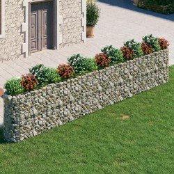 vidaXL Arriate de gaviones de hierro galvanizado 540x50x100 cm