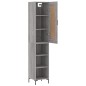 vidaXL Aparador alto madera contrachapada gris Sonoma 34,5x34x180 cm vidaXL Aparador alto madera contrachapada gris Sonoma 34,5x34x180 cm