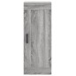 vidaXL Aparador alto madera contrachapada gris Sonoma 34,5x34x180 cm vidaXL Aparador alto madera contrachapada gris Sonoma 34,5x34x180 cm