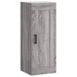 vidaXL Aparador alto madera contrachapada gris Sonoma 34,5x34x180 cm vidaXL Aparador alto madera contrachapada gris Sonoma 34,5x34x180 cm