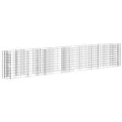 vidaXL Arriate de gaviones de hierro galvanizado 540x50x100 cm