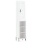 vidaXL Aparador alto madera contrachapada blanco brillo 34,5x34x180 cm vidaXL Aparador alto madera contrachapada blanco brillo 34,5x34x180 cm
