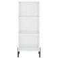 vidaXL Aparador alto madera contrachapada blanco brillo 34,5x34x180 cm vidaXL Aparador alto madera contrachapada blanco brillo 34,5x34x180 cm