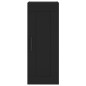 vidaXL Aparador de madera contrachapada negro 34,5x34x180 cm vidaXL Aparador de madera contrachapada negro 34,5x34x180 cm