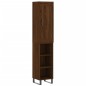 vidaXL Aparador alto madera contrachapada roble marrón 34,5x34x180 cm vidaXL Aparador alto madera contrachapada roble marrón 34,5x34x180 cm