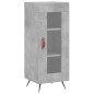 vidaXL Aparador de madera contrachapada gris hormigón 34,5x34x180 cm vidaXL Aparador de madera contrachapada gris hormigón 34,5x34x180 cm