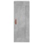 vidaXL Aparador de madera contrachapada gris hormigón 34,5x34x180 cm vidaXL Aparador de madera contrachapada gris hormigón 34,5x34x180 cm