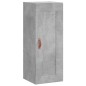 vidaXL Aparador de madera contrachapada gris hormigón 34,5x34x180 cm vidaXL Aparador de madera contrachapada gris hormigón 34,5x34x180 cm