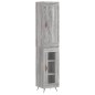 vidaXL Aparador alto madera contrachapada gris Sonoma 34,5x34x180 cm vidaXL Aparador alto madera contrachapada gris Sonoma 34,5x34x180 cm