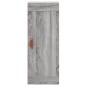 vidaXL Aparador alto madera contrachapada gris Sonoma 34,5x34x180 cm vidaXL Aparador alto madera contrachapada gris Sonoma 34,5x34x180 cm