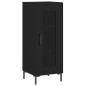 vidaXL Aparador de madera contrachapada negro 34,5x34x180 cm vidaXL Aparador de madera contrachapada negro 34,5x34x180 cm