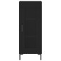 vidaXL Aparador de madera contrachapada negro 34,5x34x180 cm vidaXL Aparador de madera contrachapada negro 34,5x34x180 cm