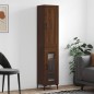 vidaXL Aparador alto madera contrachapada roble marrón 34,5x34x180 cm vidaXL Aparador alto madera contrachapada roble marrón 34,5x34x180 cm