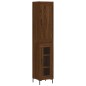 vidaXL Aparador alto madera contrachapada roble marrón 34,5x34x180 cm vidaXL Aparador alto madera contrachapada roble marrón 34,5x34x180 cm