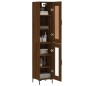 vidaXL Aparador alto madera contrachapada roble marrón 34,5x34x180 cm vidaXL Aparador alto madera contrachapada roble marrón 34,5x34x180 cm