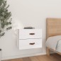 vidaXL Mesita de noche de pared blanco 50x36x40 cm