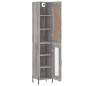 vidaXL Aparador alto madera contrachapada gris Sonoma 34,5x34x180 cm vidaXL Aparador alto madera contrachapada gris Sonoma 34,5x34x180 cm
