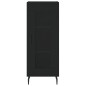 vidaXL Aparador de madera contrachapada negro 34,5x34x180 cm vidaXL Aparador de madera contrachapada negro 34,5x34x180 cm