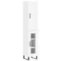 vidaXL Aparador alto madera contrachapada blanco 34,5x34x180 cm vidaXL Aparador alto madera contrachapada blanco 34,5x34x180 cm