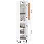 vidaXL Aparador alto madera contrachapada blanco 34,5x34x180 cm vidaXL Aparador alto madera contrachapada blanco 34,5x34x180 cm