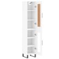 vidaXL Aparador alto madera contrachapada blanco 34,5x34x180 cm vidaXL Aparador alto madera contrachapada blanco 34,5x34x180 cm