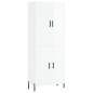 vidaXL Aparador alto madera contrachapada blanco brillo 69,5x34x180 cm vidaXL Aparador alto madera contrachapada blanco brillo 69,5x34x180 cm