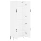 vidaXL Aparador alto madera contrachapada blanco brillo 69,5x34x180 cm vidaXL Aparador alto madera contrachapada blanco brillo 69,5x34x180 cm