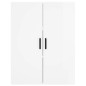 vidaXL Aparador alto madera contrachapada blanco brillo 69,5x34x180 cm vidaXL Aparador alto madera contrachapada blanco brillo 69,5x34x180 cm