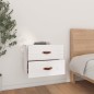 vidaXL Mesita de noche de pared blanco 50x36x40 cm