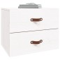 vidaXL Mesita de noche de pared blanco 50x36x40 cm