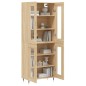 vidaXL Aparador alto madera contrachapada color roble 69,5x34x180 cm vidaXL Aparador alto madera contrachapada color roble 69,5x34x180 cm