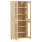 vidaXL Aparador alto madera contrachapada color roble 69,5x34x180 cm vidaXL Aparador alto madera contrachapada color roble 69,5x34x180 cm