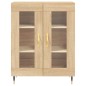 vidaXL Aparador alto madera contrachapada color roble 69,5x34x180 cm vidaXL Aparador alto madera contrachapada color roble 69,5x34x180 cm