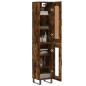 vidaXL Aparador de madera contrachapada roble ahumado 34,5x34x180 cm vidaXL Aparador de madera contrachapada roble ahumado 34,5x34x180 cm
