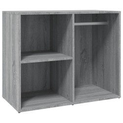 vidaXL Mueble vestidor madera contrachapada gris Sonoma 80x40x65 cm