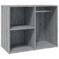 vidaXL Mueble vestidor madera contrachapada gris Sonoma 80x40x65 cm vidaXL Mueble vestidor madera contrachapada gris Sonoma 80x40x65 cm
