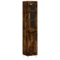 vidaXL Aparador de madera contrachapada roble ahumado 34,5x34x180 cm vidaXL Aparador de madera contrachapada roble ahumado 34,5x34x180 cm