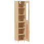 vidaXL Aparador de madera contrachapada roble Sonoma 34,5x34x180 cm vidaXL Aparador de madera contrachapada roble Sonoma 34,5x34x180 cm