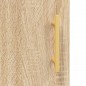 vidaXL Aparador de madera contrachapada roble Sonoma 34,5x34x180 cm vidaXL Aparador de madera contrachapada roble Sonoma 34,5x34x180 cm
