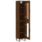 vidaXL Aparador alto madera contrachapada roble marrón 34,5x34x180 cm vidaXL Aparador alto madera contrachapada roble marrón 34,5x34x180 cm