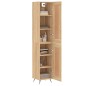 vidaXL Aparador de madera contrachapada roble Sonoma 34,5x34x180 cm vidaXL Aparador de madera contrachapada roble Sonoma 34,5x34x180 cm