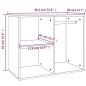 vidaXL Mueble vestidor madera contrachapada gris Sonoma 80x40x65 cm vidaXL Mueble vestidor madera contrachapada gris Sonoma 80x40x65 cm