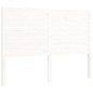 vidaXL Estructura cama de matrimonio con cabecero madera maciza blanco vidaXL Estructura cama de matrimonio con cabecero madera maciza blanco