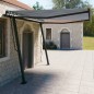 vidaXL Toldo manual retráctil con postes azul y blanco 4x3 m vidaXL Toldo manual retráctil con postes azul y blanco 4x3 m