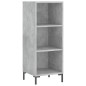 vidaXL Aparador de madera contrachapada gris hormigón 34,5x34x180 cm vidaXL Aparador de madera contrachapada gris hormigón 34,5x34x180 cm