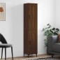 vidaXL Aparador alto madera contrachapada roble marrón 34,5x34x180 cm vidaXL Aparador alto madera contrachapada roble marrón 34,5x34x180 cm