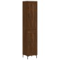 vidaXL Aparador alto madera contrachapada roble marrón 34,5x34x180 cm vidaXL Aparador alto madera contrachapada roble marrón 34,5x34x180 cm