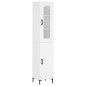 vidaXL Aparador alto madera contrachapada blanco 34,5x34x180 cm